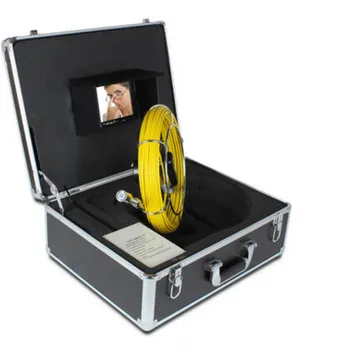 23mm Kamera Kafası 7 İnç Monitör Boru kanalizasyon inceleme kamerası Su Geçirmez 20M Drenaj Endüstriyel Endoskop Video Muayene Sistemi