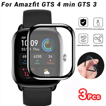 3/1 Adet Ekran Koruyucu Amazfit GTS 4 Mini akıllı saat koruyucu film Tam Kapak HD Yumuşak Film Hualaya Amazfit GTS 3