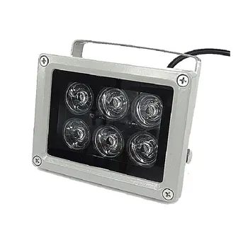 940nm Görünmez 6 ADET IR ışık CCTV dolgu ışığı Led Aydınlatıcı Kızılötesi lamba IP66 su geçirmez gece görüş güvenlik kamerası