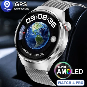 Android IOS için İzle GT4 Pro AMOLED akıllı saat Erkekler Özel Arama Cevap Çağrı spor fitness takip chazı Su Geçirmez Smartwatch 2023New