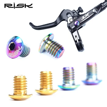 RISK Bisiklet XT hidrolik disk fren Vida Titanyum Alaşımlı Bisiklet Yağ Disk Sabit Vida Bir Bütün / Ayrı Yağ Silindiri Yağ Tahliye