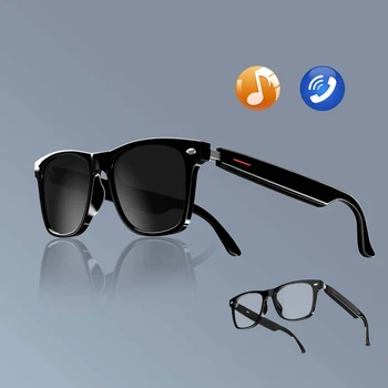 ZK50 akıllı gözlük: mavi ışık filtreleme polarize güneş gözlüğü lensler ses dahili mikrofon ve hoparlörler dokunmatik ve ses asistanı