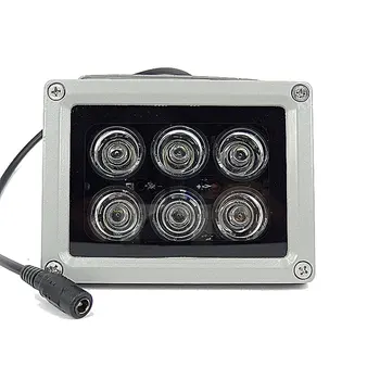 940nm Görünmez 6 ADET IR ışık CCTV dolgu ışığı Led Aydınlatıcı Kızılötesi lamba IP66 su geçirmez gece görüş güvenlik kamerası