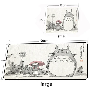 Anime Halı Kawaii Anime Totoro ve Arkadaşlar Küçük Kauçuk Mousepad Klavye Ve Fare Oyun Oyun Masası Mousepad Oyun Pc