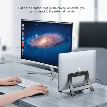 OATSBASF Dikey dizüstü Standı Tutucu MacBook Air Pro İçin Xiaomi Tablet Yerçekimi Dizüstü Standı ABS Dizüstü Bilgisayar Desteği Masaüstü Tutucu