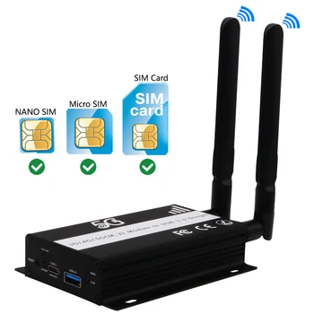 USB wifi adaptörü wifi güvenlik cihazı NGFF M. 2 Anahtar B USB 3.0 Adaptörü + SIM Kart Yuvası Wifi Anten için Ek Güç 3G / 4G / 5G Modülü