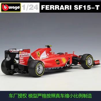 Bburago 1: 24 F1 2015 Ferrari SF15-T Formula Bir Yarış Alaşım Simülasyon Araba Modeli Toplamak hediyeler oyuncak