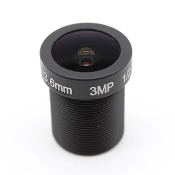 x4pcs HD 3mp 3.6 mm 128 Derece Geniş Açı CCTV IR Kurulu Lens 3.0 MP IP Lens M12 Güvenlik IP kamera için
