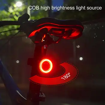 Bisiklet arka ışık pratik akıllı fren algılama hafif 6 Modları Anti güz gece sürme uyarı ışığı bisiklet malzemeleri