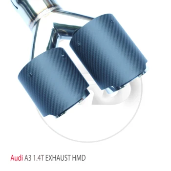 HMD Paslanmaz Çelik Egzoz Sistemi Performans Catback Audi A3 1.4 T 1.8 T 2.0 T Otomatik Accesorios Elektronik Vana Susturucu