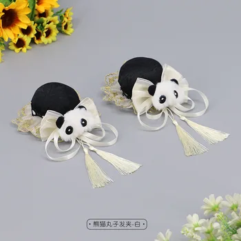 Kawaii Panda Kulaklar Kafa Bandı Anime Panda Kulaklar Headdress Cosplay saç aksesuarları JK Kız Cadılar Bayramı Partisi Cosplay Sahne Saç Çember